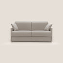 Divano Letto 3 Posti 189x96x96 cm Evans in Tessuto Panna