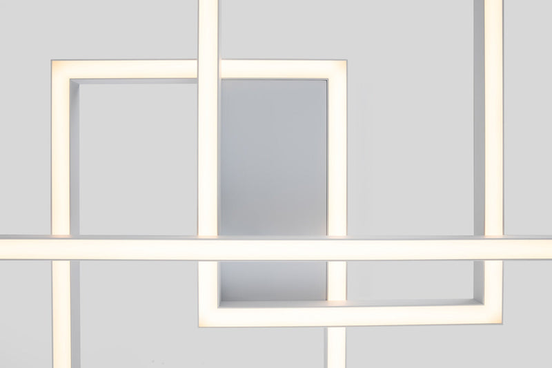 Plafoniera Modern in Metallo e Acrilico Rida Bianco