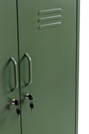 Mobile Basso 2 Ante 40x80x101,5 cm Cambridge in Acciaio Verde