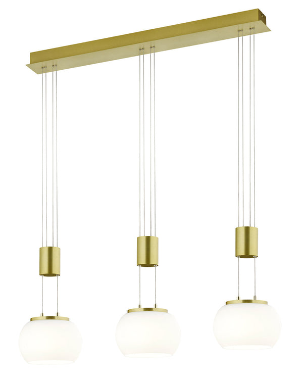 sconto Lampada a Sospensione da Interno a LED in Alluminio Ottone Opaco