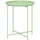 Tavolino da Giardino Ø46x50 cm con Vassoio Rimovibile e Gambe Pieghevoli in Acciaio Verde