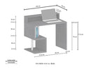 Scrivania a Giorno 100x50x92,5 cm Esse Rovere Wotan  