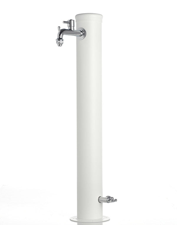 Gartenbrunnen mit Doppelhahn Belfer 42/ARR Weiß prezzo