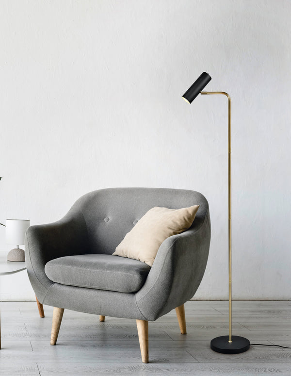 LED-Stehleuchte für den Innenbereich aus mattem Metall prezzo