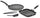 Set 4-teilige Grillplatte + Mehrzweckplatte aus Olympia Hard Cook Antihaft-Aluminiumdruckguss