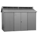 Casetta Box da Giardino 323,3x182,5x230,5 cm in Alluminio Grigio