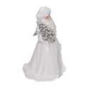 Babbo natale in resina bianco cm 14x12xh23