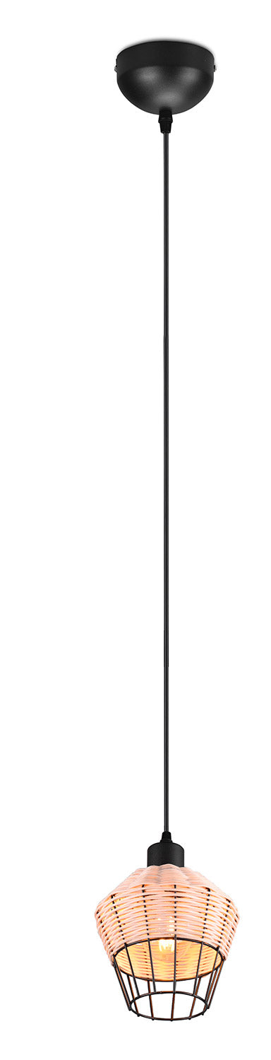 Lampada a Sospensione da Interno Attacco E27 in Tessuto Naturale online