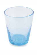 Set 6 Bicchieri Ø9x10 cm in Vetro Soffiato Villa d'Este Home Tivoli Cancun Azzurri