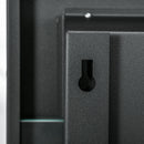 Camino a Bioetanolo da Incasso 90x15x40 cm 2 Bruciatori da 0,85L in Acciaio Inox Nero 