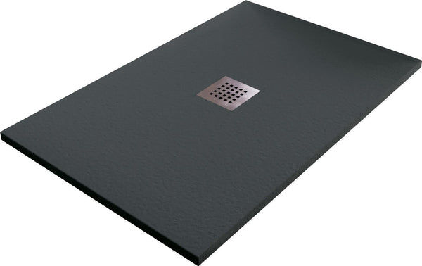 Duschwanne in Bonussi Slate Stone Central Anthrazitgrau Verschiedene Größen acquista