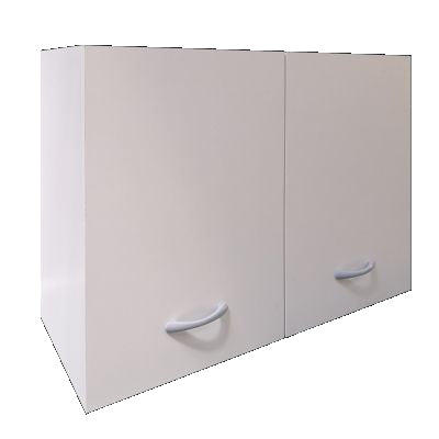 sconto Pensile Cucina Doppia Anta 80x33x60A cm in Nobilitato Bianco Opaco