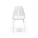 Set 6 Sedie 55x 51x85 cm in Polipropilene Lisbona Bianca