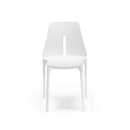 Set 6 Sedie 55x 51x85 cm in Polipropilene Lisbona Bianca