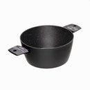 Batteria di Pentole 8 Pezzi Antiaderente Induzione in Alluminio Effetto Pietra Moneta Yes (Zeus 2.0)