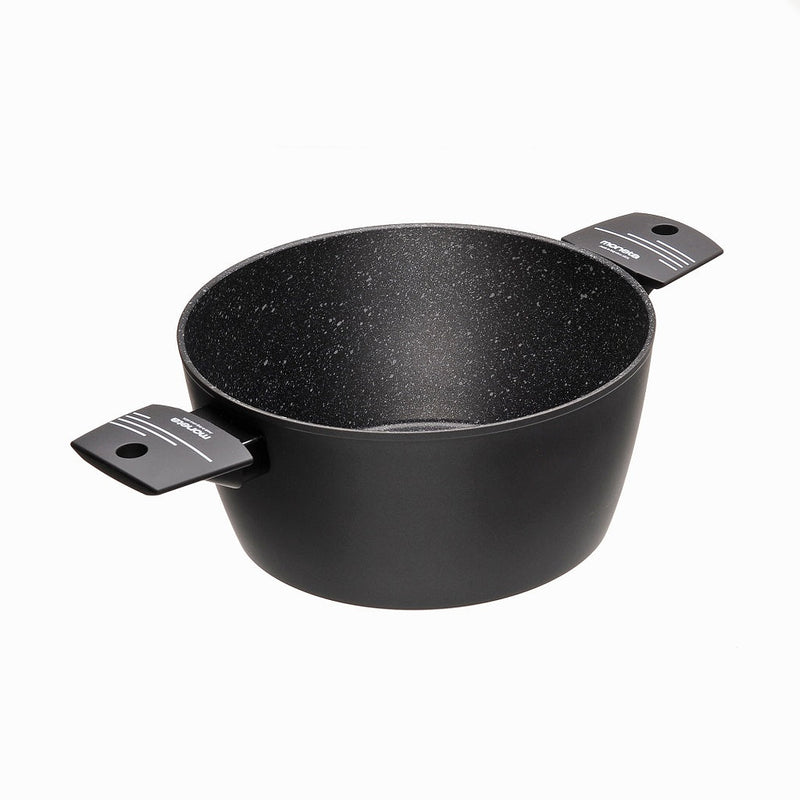 Batteria di Pentole 8 Pezzi Antiaderente Induzione in Alluminio Effetto Pietra Moneta Yes (Zeus 2.0)