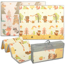 Tappeto Gioco per Bambini 0-3 Anni 200x150x1,5 cm Pieghevole e Reversibile in XPE Multicolore      
