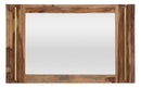Specchio Elegant Sheesham 120x3x73 cm Legno e Specchio Naturale e Oro