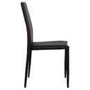 Set 6 Sedie 90x46x44 cm in Similpelle da Interno Nero