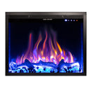 Camino Elettrico da Incasso 50,8x64,6x19,5 cm Effetto Fiamma 1500W Thomas Nero