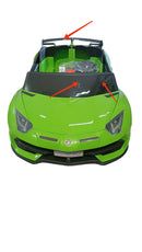 Macchina Elettrica per Bambini 12V con Licenza Lamborghini Aventador SVJ Small Verde Seconda Scelta