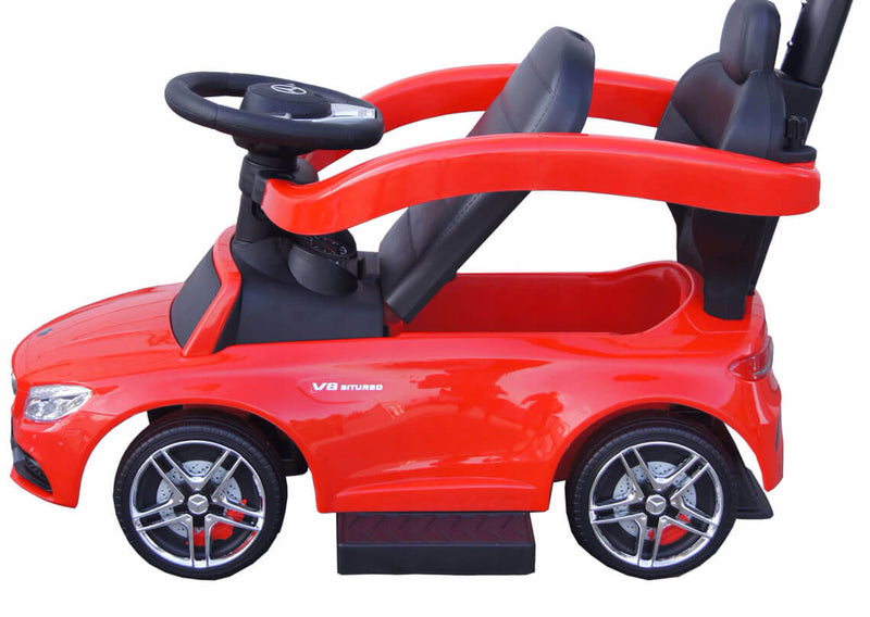 Macchina a Spinta per Bambini con Licenza Mercedes C63 AMG Push Car Rossa