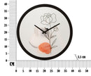 Orologio da Muro Flower 1 Ø 40x3,5 cm in Ferro e Vetro
