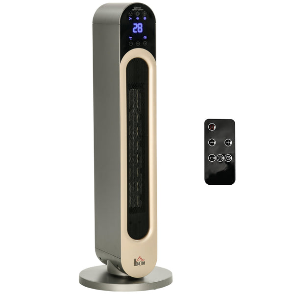 Elektroheizung mit 3 einstellbaren Heizmodi Ø25x73,5 cm mit silberner Fernbedienung prezzo