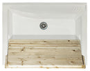 Mobile Lavatoio 83x60x87 cm 2 Ante Asse in Legno Montegrappa Acqua Edilla Bianco