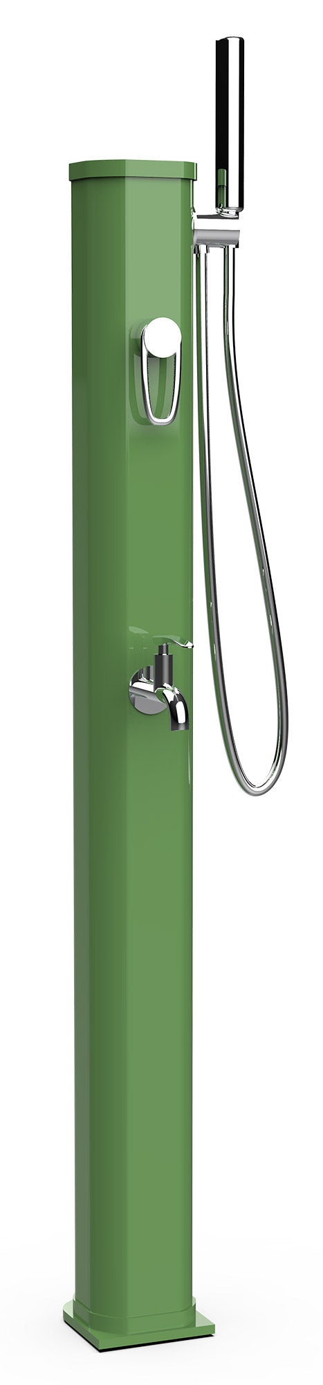 Mini Doccia Solare da Giardino 20L Miscelatore Lavapiedi e Doccetta Verde Reseda online