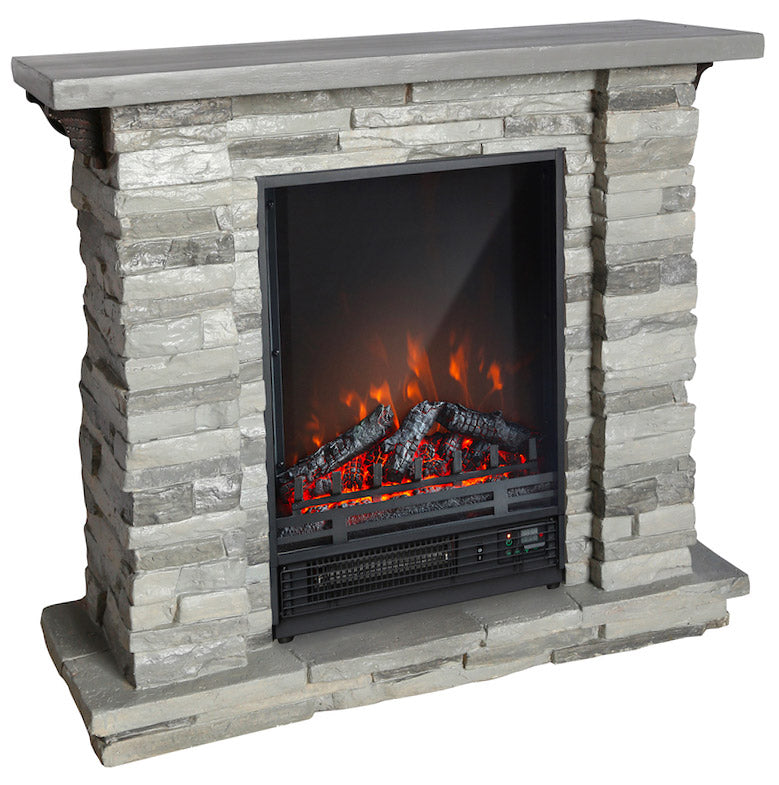 Camino Elettrico da Pavimento 90x80x30 cm Effetto Fiamma 1800W Tigullio