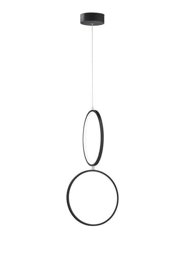 LED-Pendelleuchte für den Innenbereich aus mattschwarzem Metall online