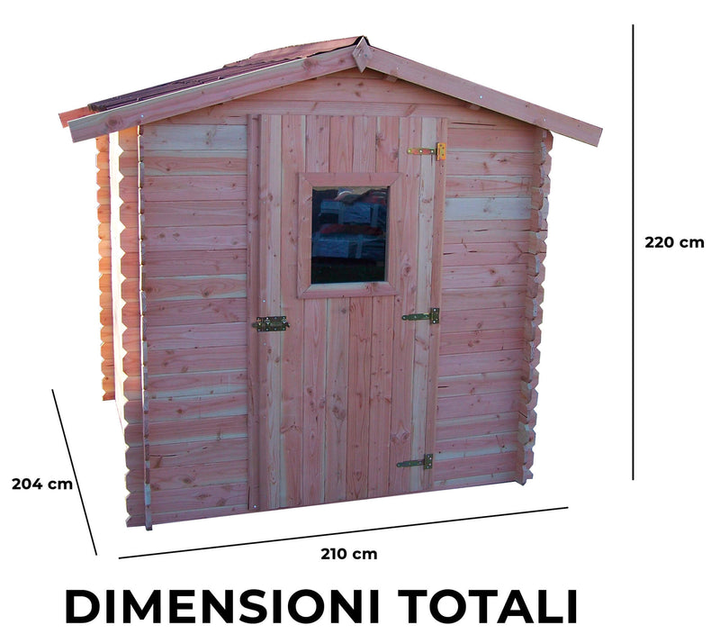 Casetta Box da Giardino 2x2 m Senza Pavimento in Legno Douglas 28mm Dublin