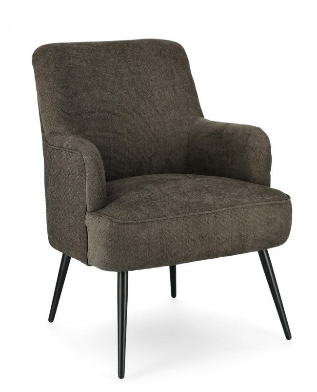 Poltrona Soggiorno 60x67x79 cm Adeline in Tessuto Timo