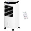 Climatizzatore Raffrescantore d'Aria Portatile 60W Ventilatore Ionizzatore 4 in 1 con Telecomando Silenzioso Oscillante Serbatoio 10L Bianco e Nero      