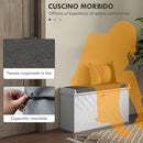 Panca Scarpiera Salvaspazio 8 Paia di Scarpe 80x26x44,5 cm con Cuscino e Cassetto Ribaltabile Bianco