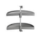Cestello Girevole Ø75 cm per Mobile da Cucina 90 cm in Plastica Emuca Grigio