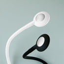 Applique Led Kuma Rotondo Braccio Flessibile Sensore Touch Luce Bianca Naturale Plastica Nero Emuca