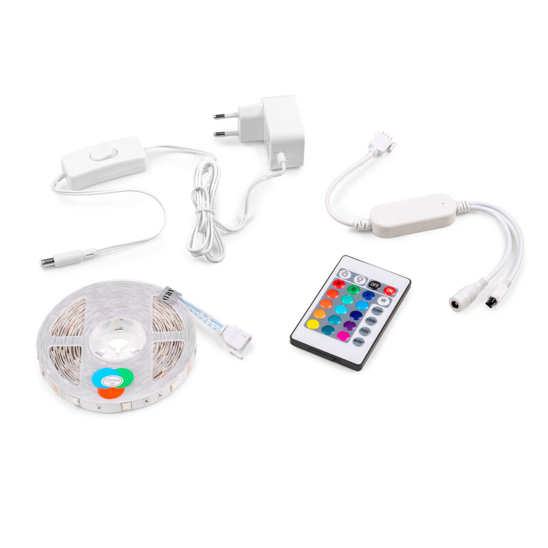 Striscia LED Octans 5m 12V Multicolor RGB Wifi con Telecomando Emuca