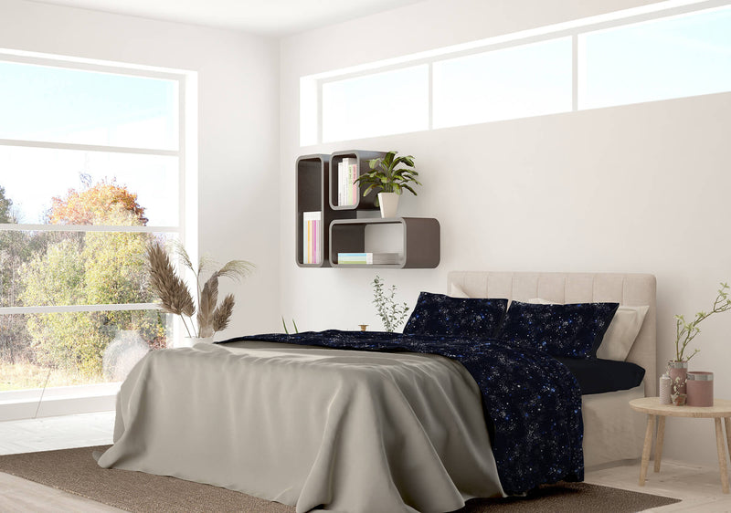 Set Lenzuola con Stampa Sopra Sotto e Federe Orione Varie Misure