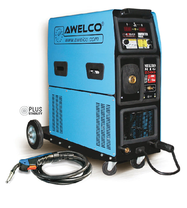 Multiprozess-Schweißgerät TIG MIG MAG MOG und MMA Inverter Awelco MikroMIG 2500 prezzo