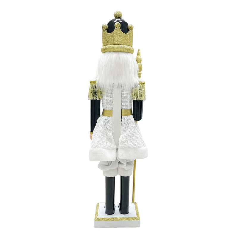 Soldato Schiaccianoci Natalizio H80 cm Nero e Oro