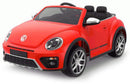 Macchina Elettrica per Bambini 12V con Licenza Volkswagen Maggiolino Rossa