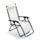 Zero Gravity Reclining Folding Liegestuhl aus Stahl und Textilene Taddei Gran Relax White