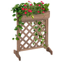 Fioriera da Giardino 68x30x85,5 cm in Legno 