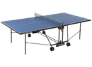 Tavolo da Pin Pong con Piano Blu e Ruote per Esterno Garlando Progress Outdoor