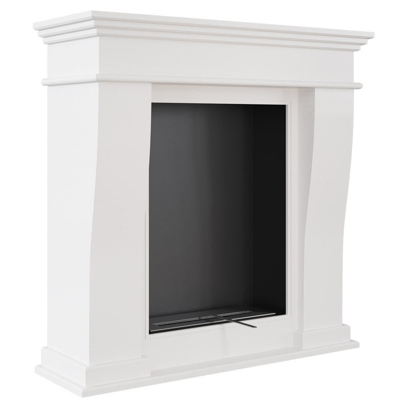 Camino a Bioetanolo da Pavimento 98,8x35,5 cm Flig Boulder Bianco