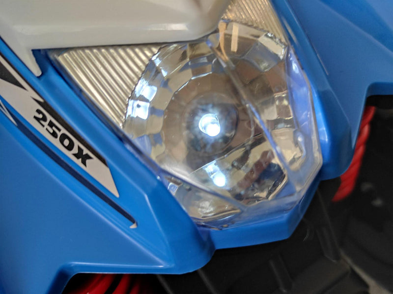 Mini Quad Elettrico per Bambini 6v con Licenza Honda 250X Blu 
