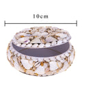 Set 3 Scatole Rotonda Decori Conchiglie 10 cm