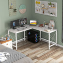 Scrivania Angolare Piedini Regolabili 150x150x76 cm Bianca  